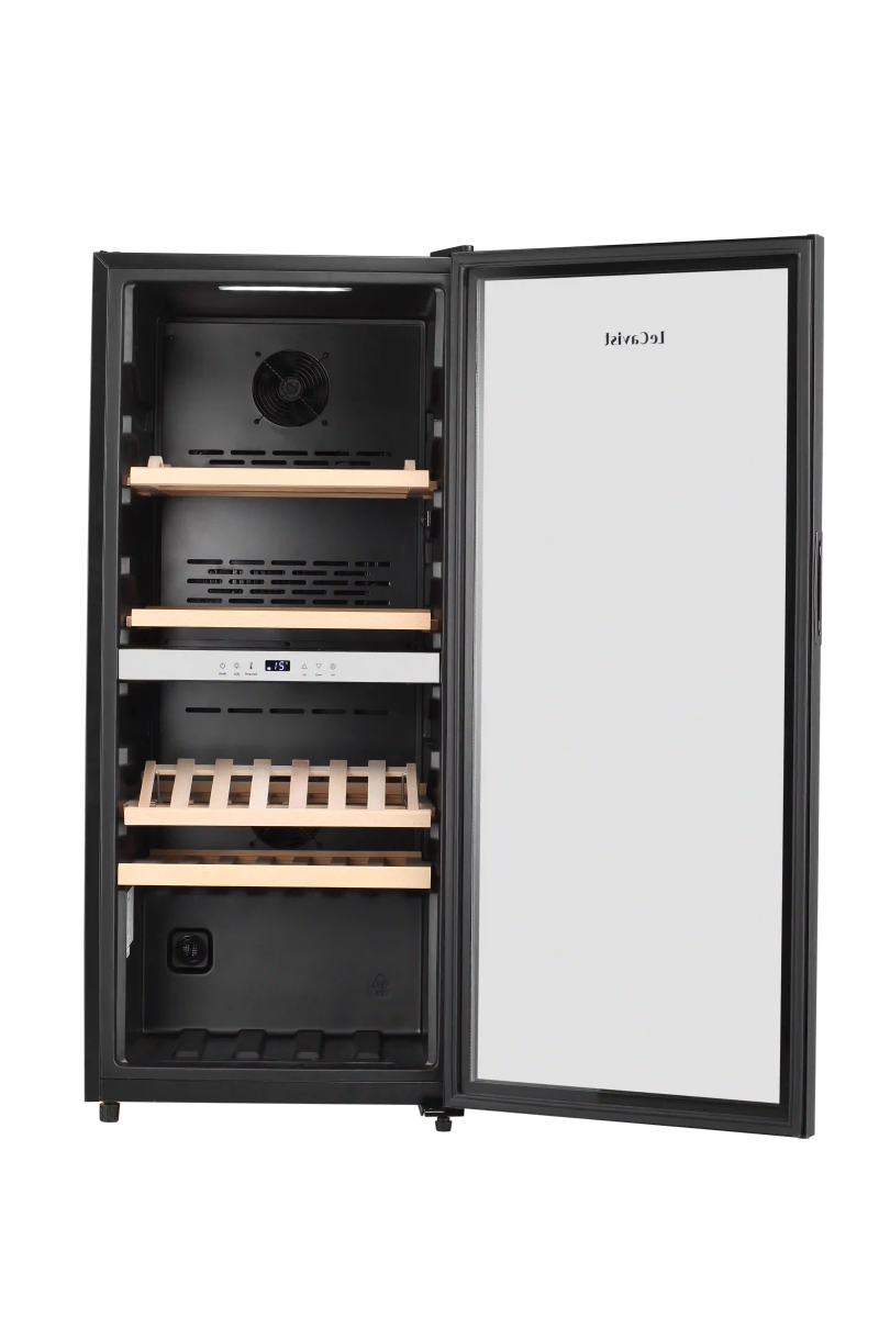LECAVIST 105 Bottle Wine Cabinet Dual Zone Black LEK1052ZPV - Freestanding - Lecavist