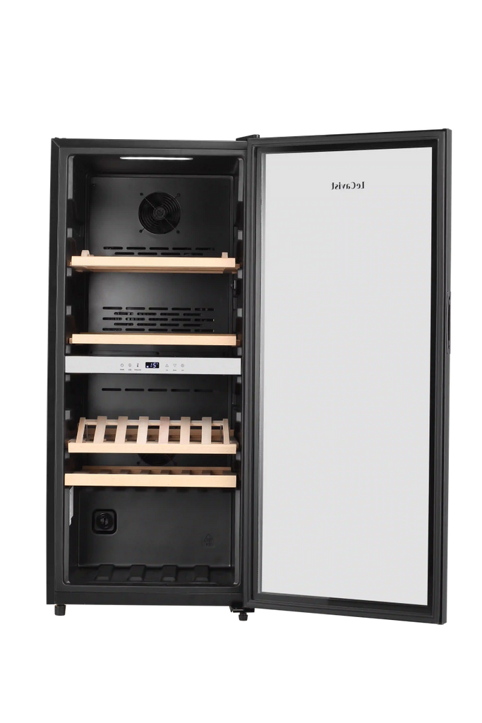 LECAVIST 105 Bottle Wine Cabinet Dual Zone Black LEK1052ZPV - Freestanding - Lecavist