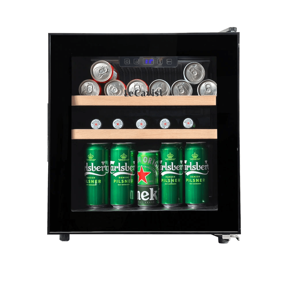 LECAVIST 14 Bottle Wine Cabinet Single Zone Black LEK14PV - Freestanding - Lecavist