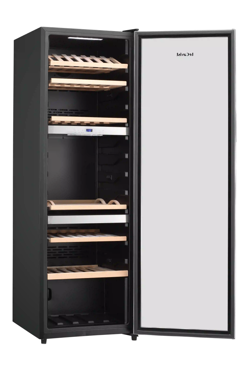 LECAVIST 140 Bottle Wine Cabinet Triple Zone Stainless Steet LEK1403ZPVX - Freestanding - Lecavist