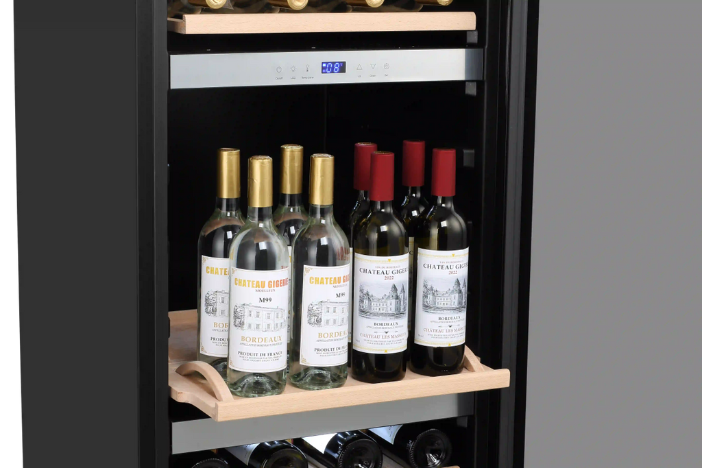 LECAVIST 140 Bottle Wine Cabinet Triple Zone Stainless Steet LEK1403ZPVX - Freestanding - Lecavist