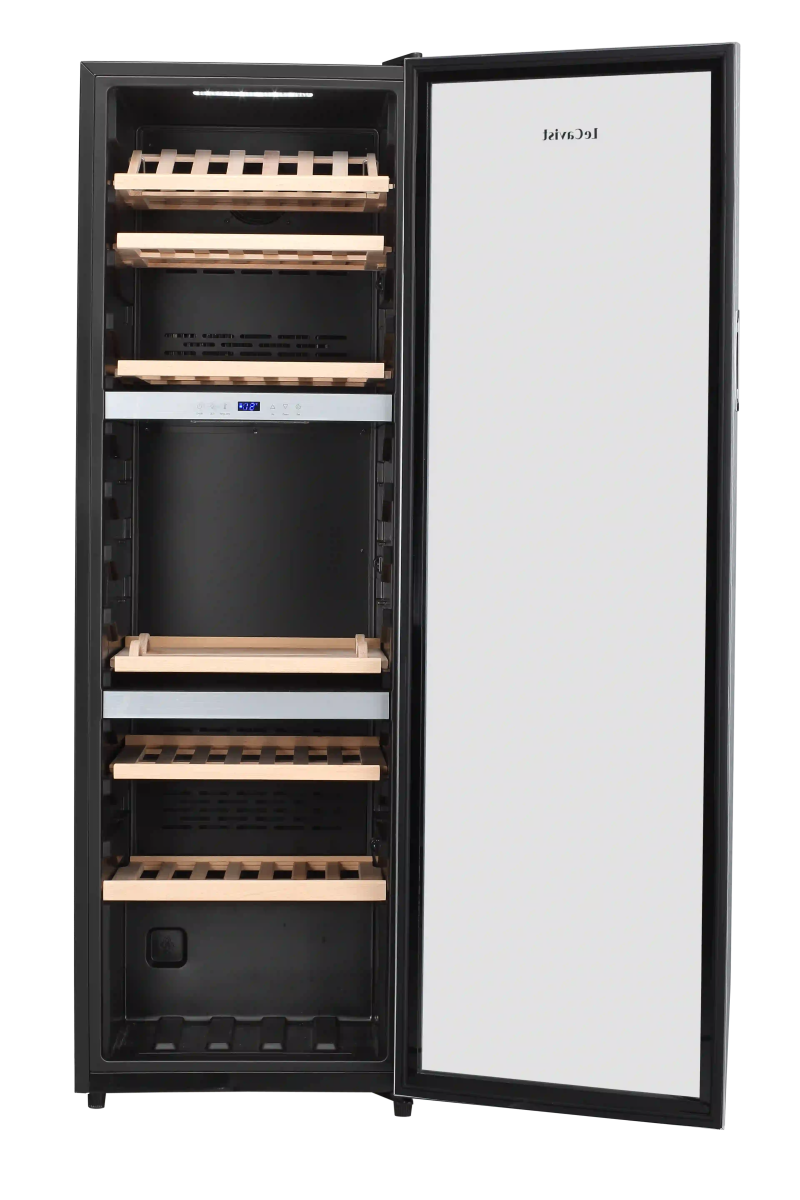 LECAVIST 140 Bottle Wine Cabinet Triple Zone Stainless Steet LEK1403ZPVX - Freestanding - Lecavist