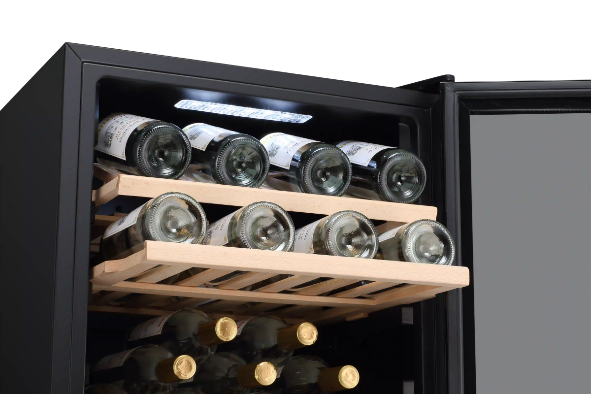 LECAVIST 140 Bottle Wine Cabinet Triple Zone Stainless Steet LEK1403ZPVX - Freestanding - Lecavist