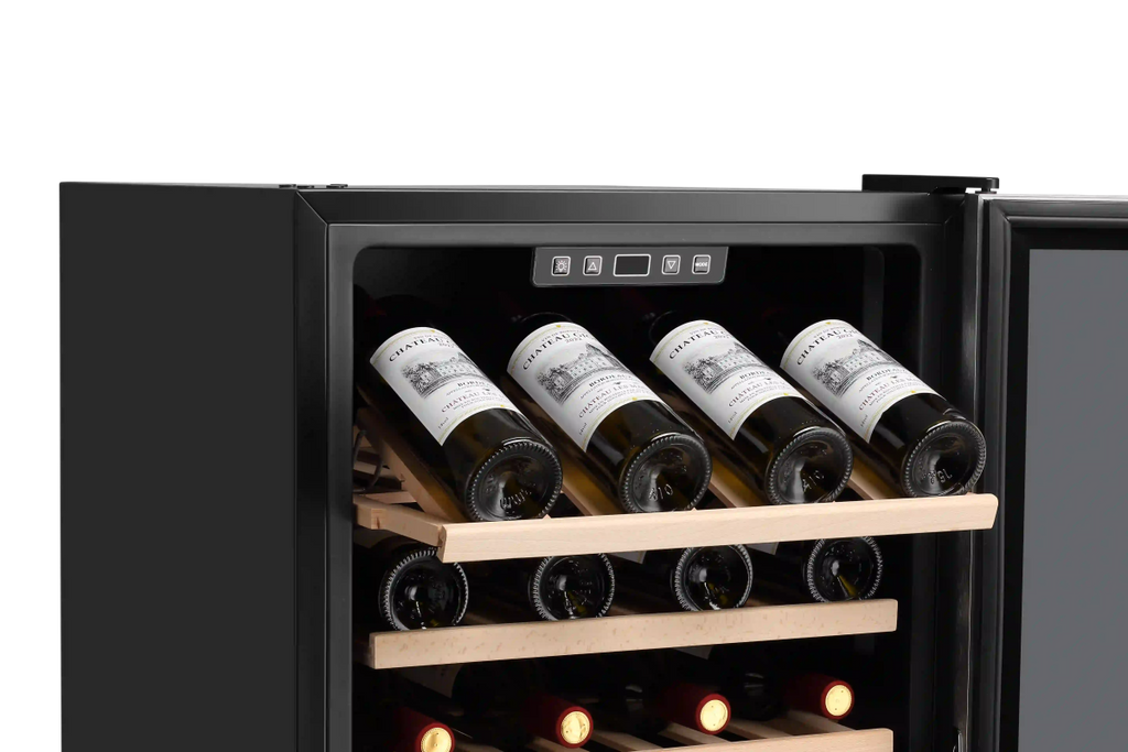 LECAVIST 168 Bottle Wine Cabinet Single Zone Black LEK168PV - Freestanding - Lecavist