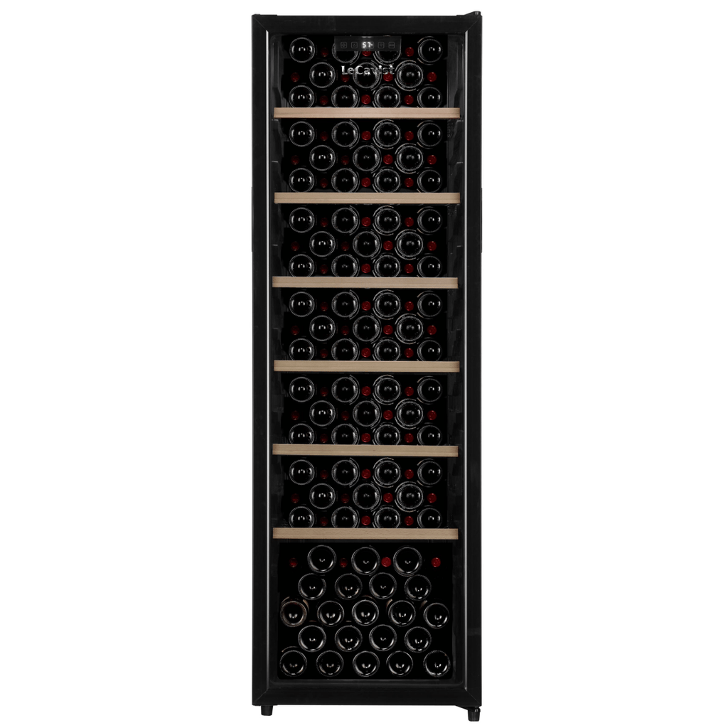 LECAVIST 168 Bottle Wine Cabinet Single Zone Black LKS168VN - Wine Fridges - Lecavist