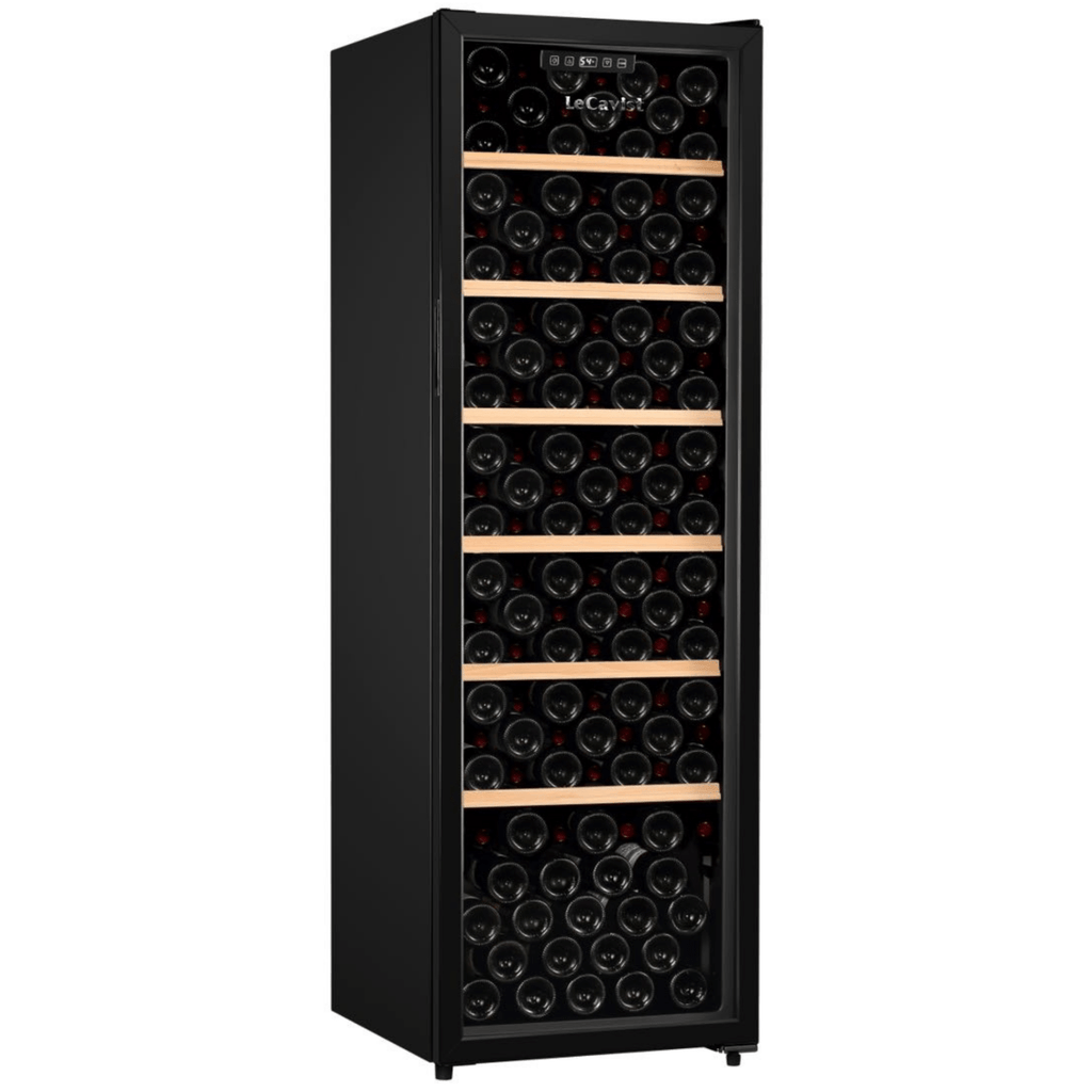 LECAVIST 168 Bottle Wine Cabinet Single Zone Black LKS168VN - Wine Fridges - Lecavist