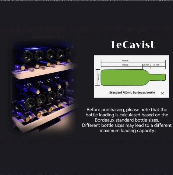 DETAILS: LECAVIST 168 Bottle Wine Cabinet LEK168PV