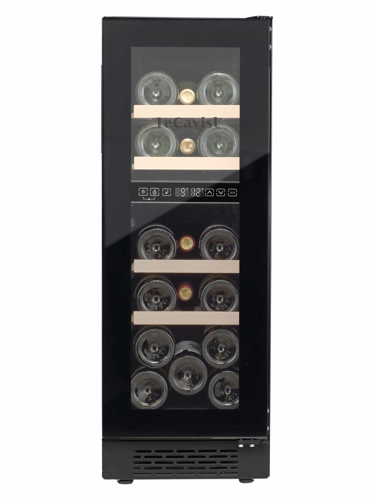 LECAVIST 17 Bottle Wine Cabinet Dual Zone LJ17VN2ZBU - Built - In - Lecavist