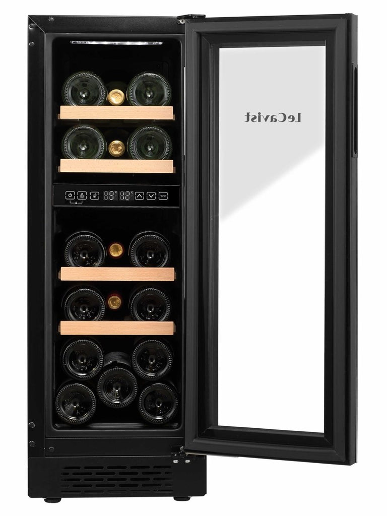 LECAVIST 17 Bottle Wine Cabinet Dual Zone LJ17VN2ZBU - Built - In - Lecavist