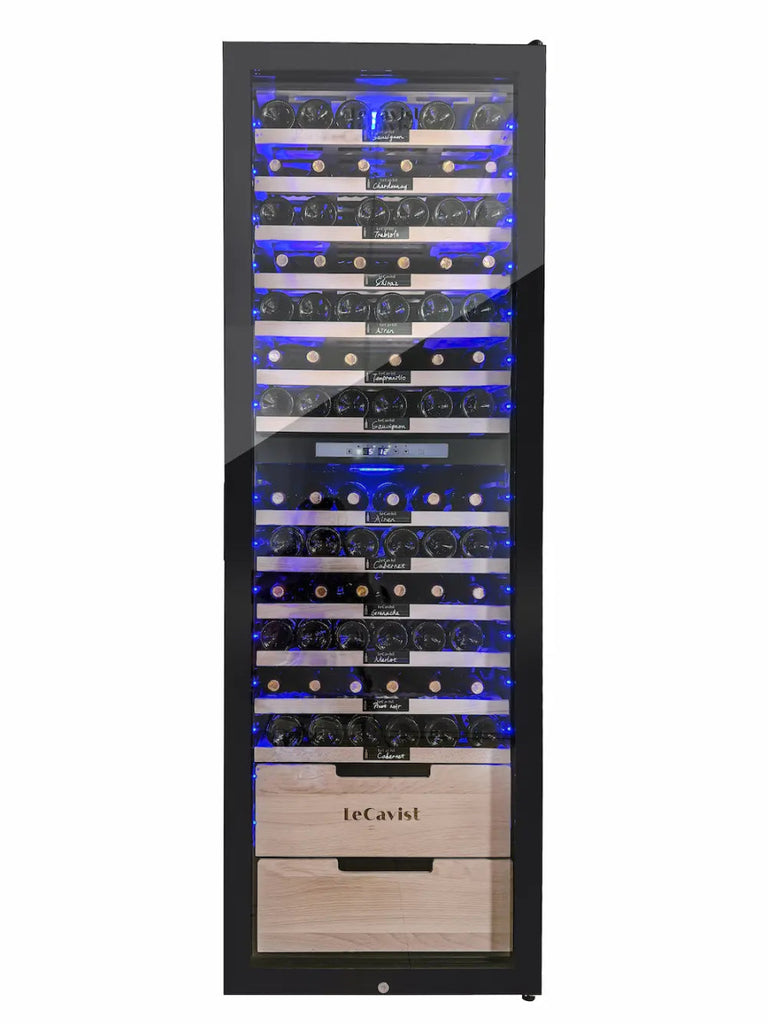 LECAVIST 173 Bottle Wine Cabinet Dual Zone Full Shelves LCS230VN2Z1DFS - Freestanding - Lecavist