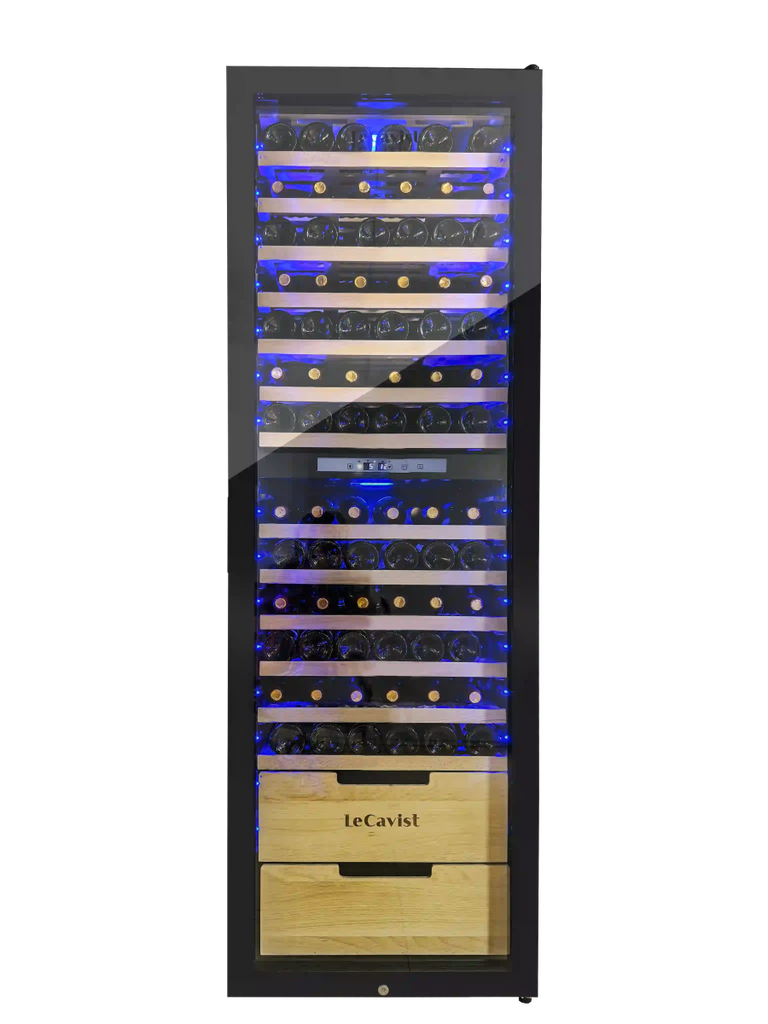 LECAVIST 173 Bottle Wine Cabinet Dual Zone Full Shelves LCS230VN2Z1DFS - Freestanding - Lecavist