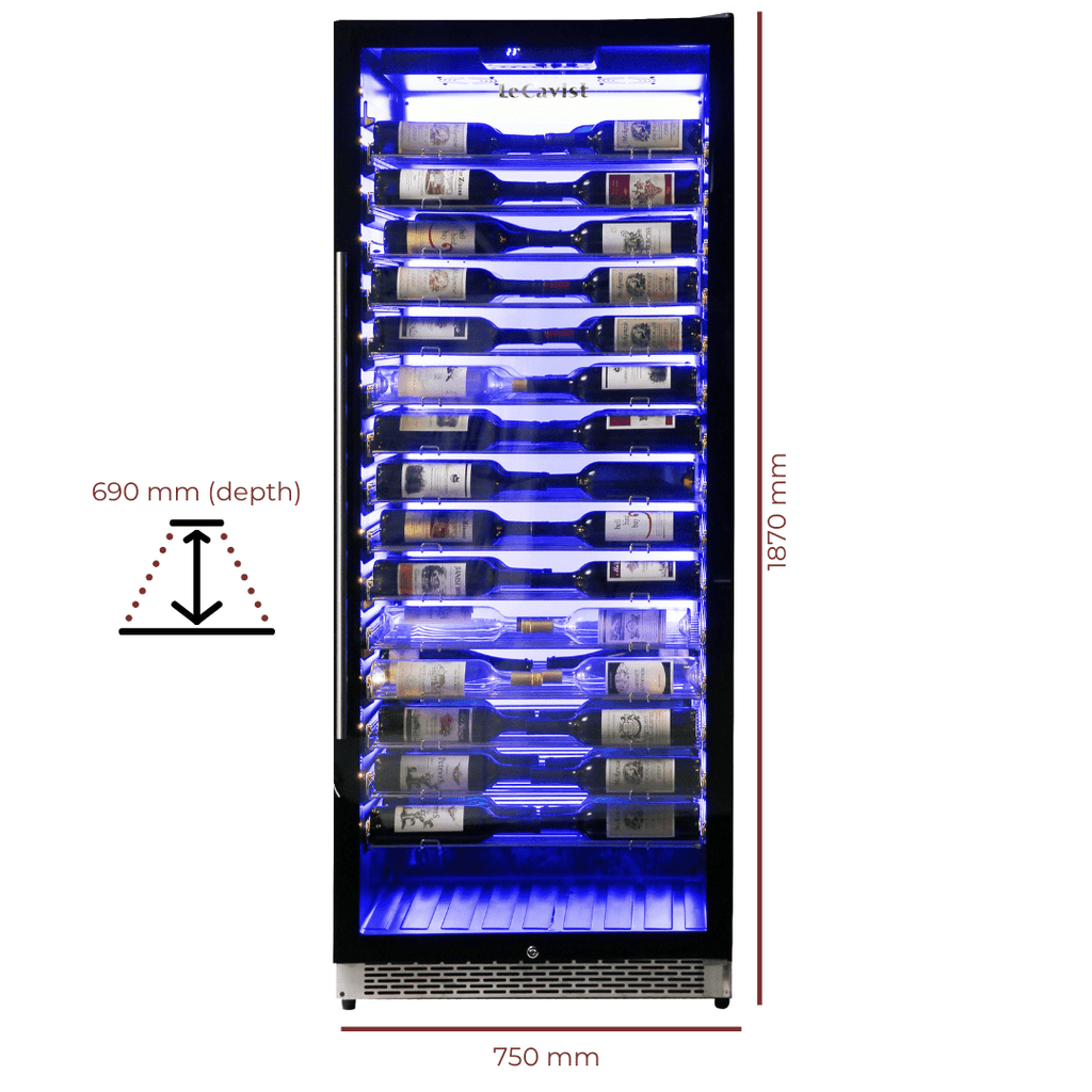 LECAVIST 195 Bottle Professional Wine Cabinet LCS300VX1ZPRO - Built - In - Lecavist