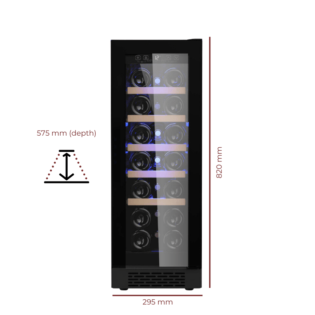 LECAVIST 20 Bottle Wine Cabinet Single Zone LJ20VNBU - Built - In - Lecavist