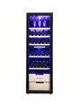 LECAVIST Wine Cabinet - 226 Bottle - Dual Zone - Freestanding - Black (LCS230VN2Z1D)