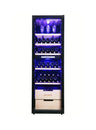 LECAVIST Wine Cabinet - 226 Bottle - Dual Zone - Freestanding - Black (LCS230VN2Z1D)