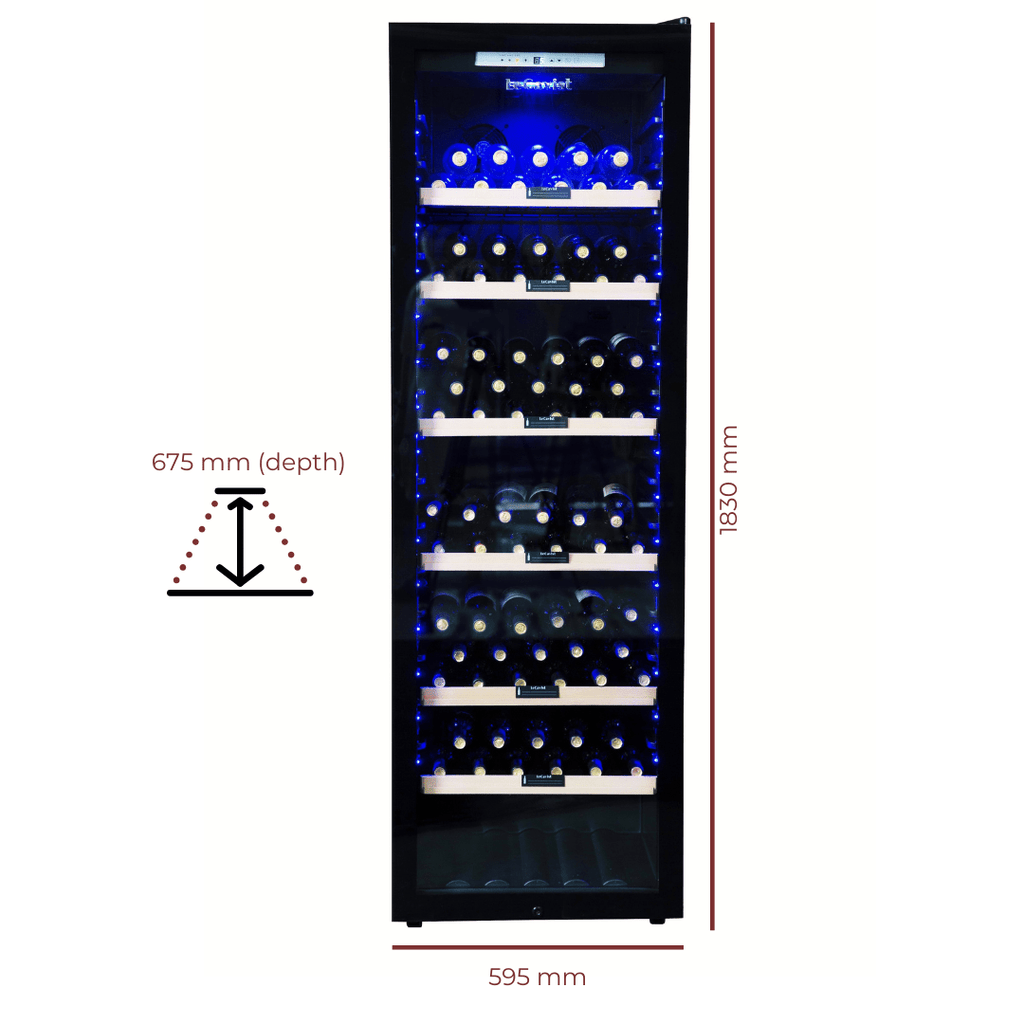 LECAVIST 248 Bottle Wine Cabinet Single Zone LCS240VN1Z1D - Freestanding - Lecavist