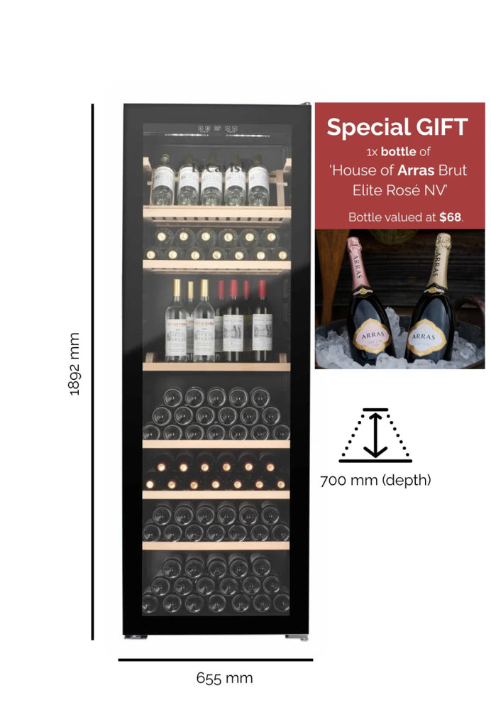 LECAVIST 294 Bottle Wine Cabinet Single Zone LJ294VN - Freestanding - Lecavist
