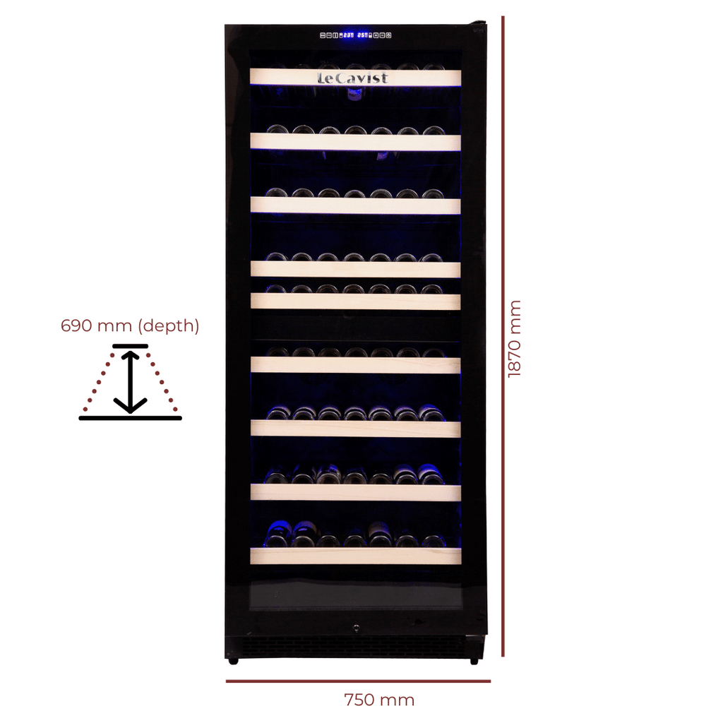 LECAVIST 303 Bottle Wine Cabinet Dual Zone LCS300VN2Z1D - Built - In - Lecavist