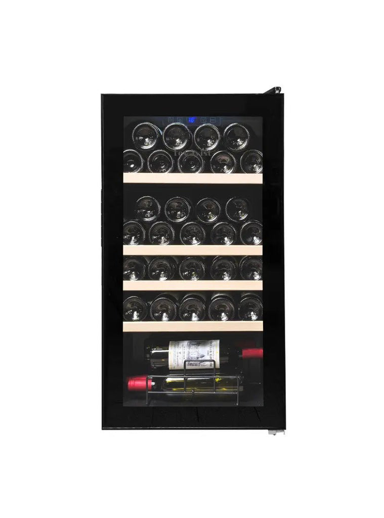 LECAVIST 33 Bottle Wine Cabinet Single Zone Black LEK33PV - Freestanding - Lecavist AU
