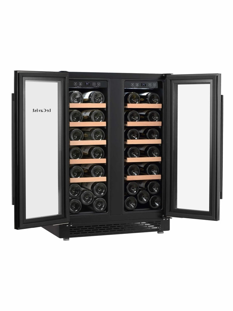 LECAVIST 40 Bottle Wine Cabinet Dual Zone LJ40VN2Z2DBU - Built - In - Lecavist