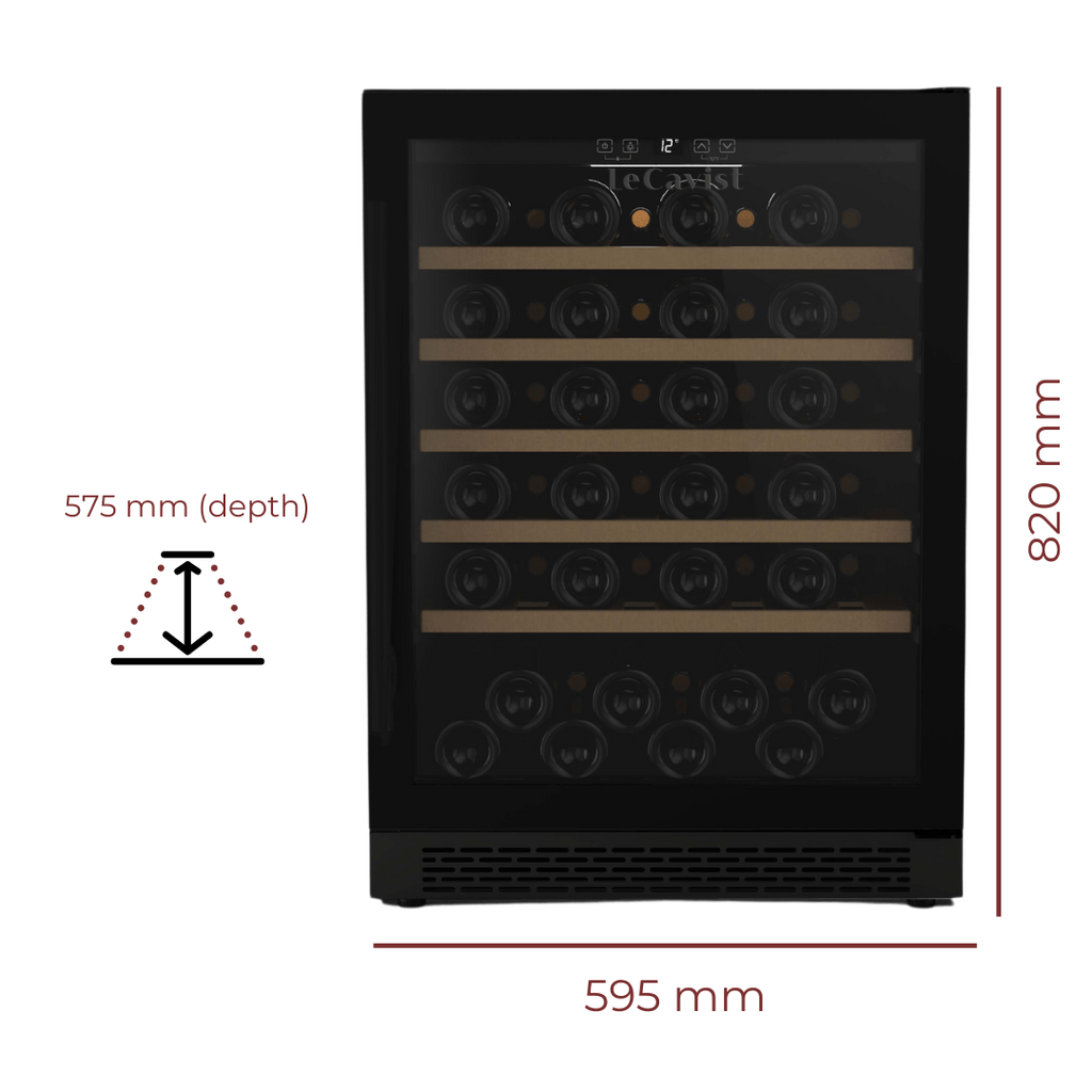 LECAVIST 52 Bottle Wine Cabinet Single Zone LJ52VNBU - Built - In - Lecavist