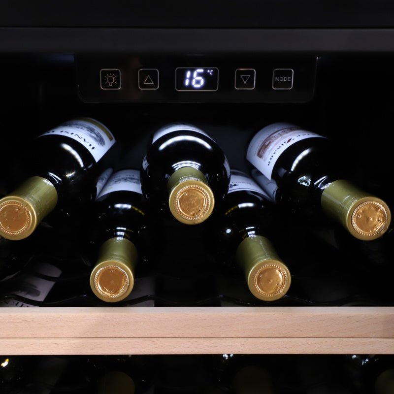 LECAVIST 63 Bottle Wine Cabinet Single Zone Black LKCV63N - Freestanding - Lecavist