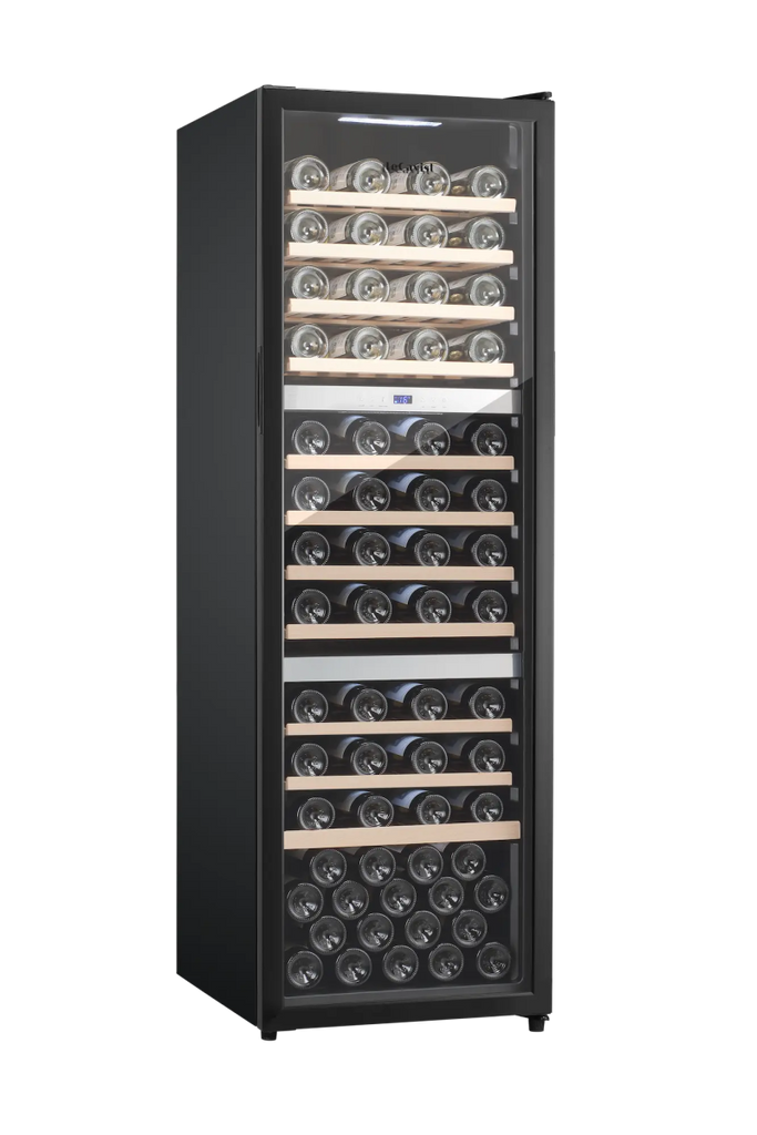 LECAVIST 98 Bottle Wine Cabinet Triple Zone Black LEK1403ZPVFS - Freestanding - Lecavist