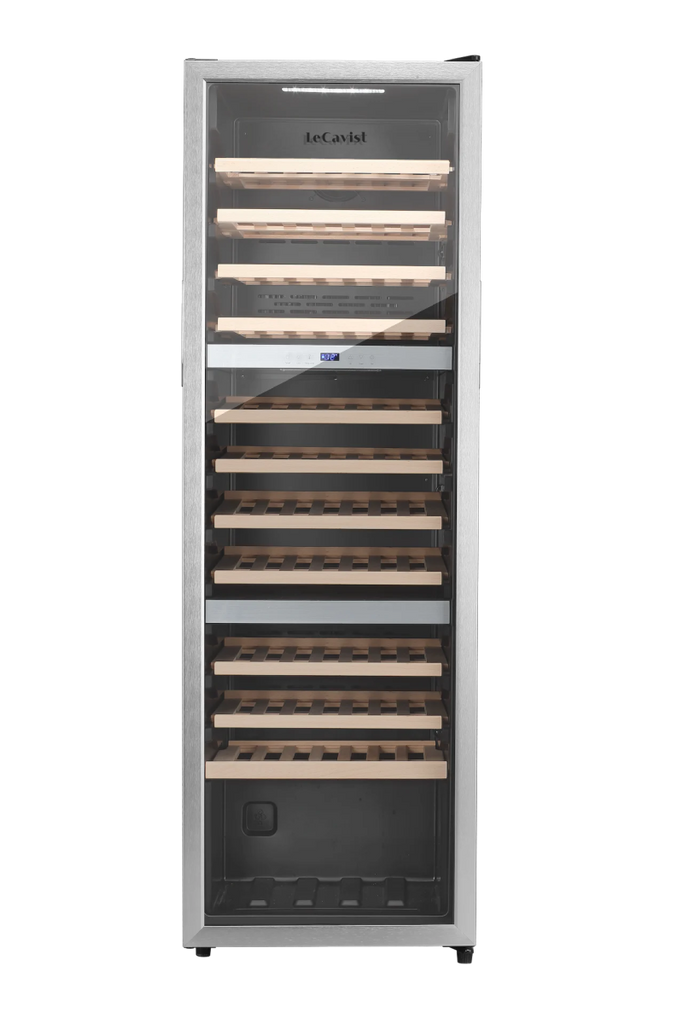 LECAVIST 98 Bottle Wine Cabinet Triple Zone Stainless Steel LEK1403ZPVXFS - Freestanding - Lecavist