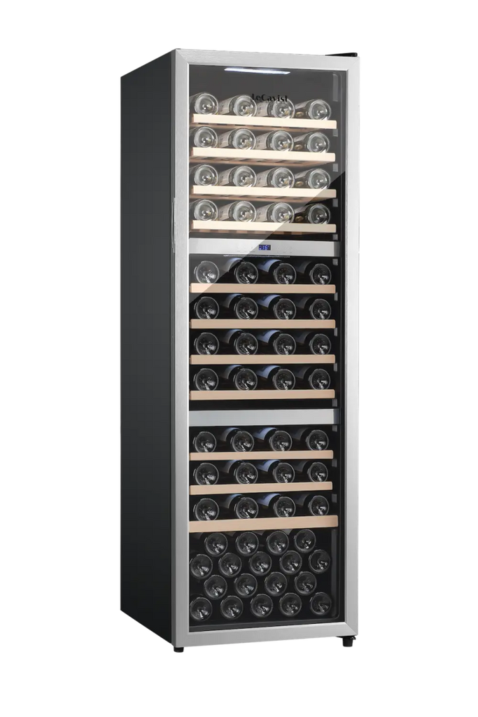 LECAVIST 98 Bottle Wine Cabinet Triple Zone Stainless Steel LEK1403ZPVXFS - Freestanding - Lecavist