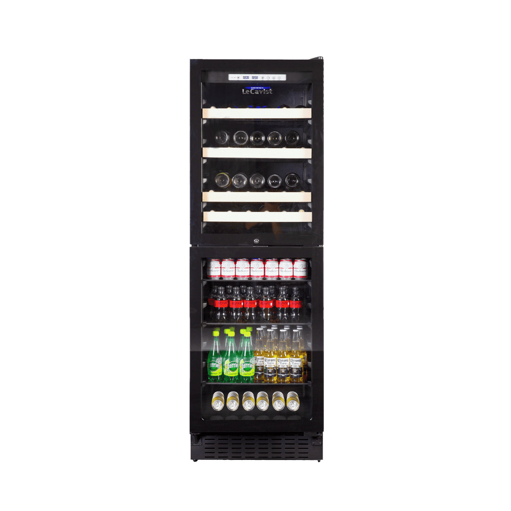 PRODUCT: LECAVIST Beverage Centre - 220 Bottle - Dual Zone - Built-in - Black (LCS140VN2Z2D) PRE-ORDER - Built-In - LeCavist Wine Cabinets