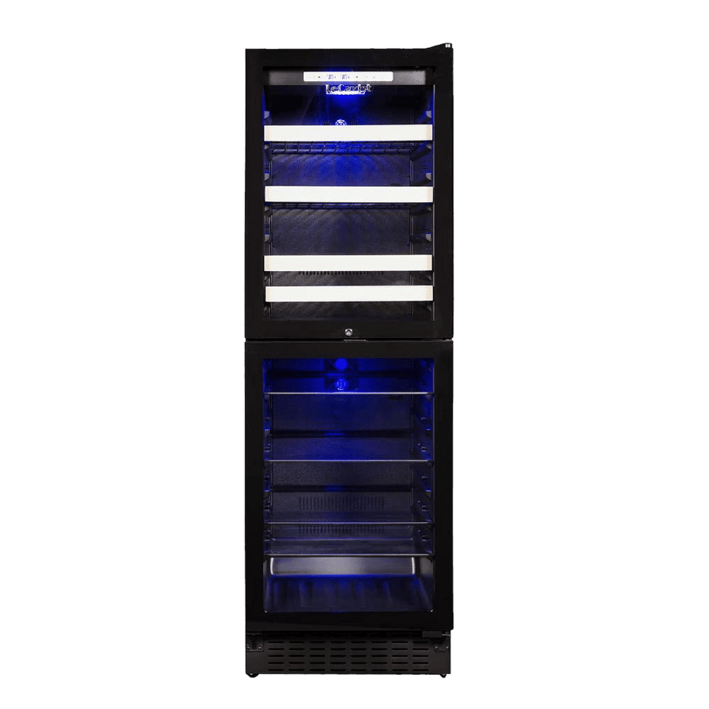 PRODUCT: LECAVIST Beverage Centre - 220 Bottle - Dual Zone - Built-in - Black (LCS140VN2Z2D) PRE-ORDER - Built-In - LeCavist Wine Cabinets