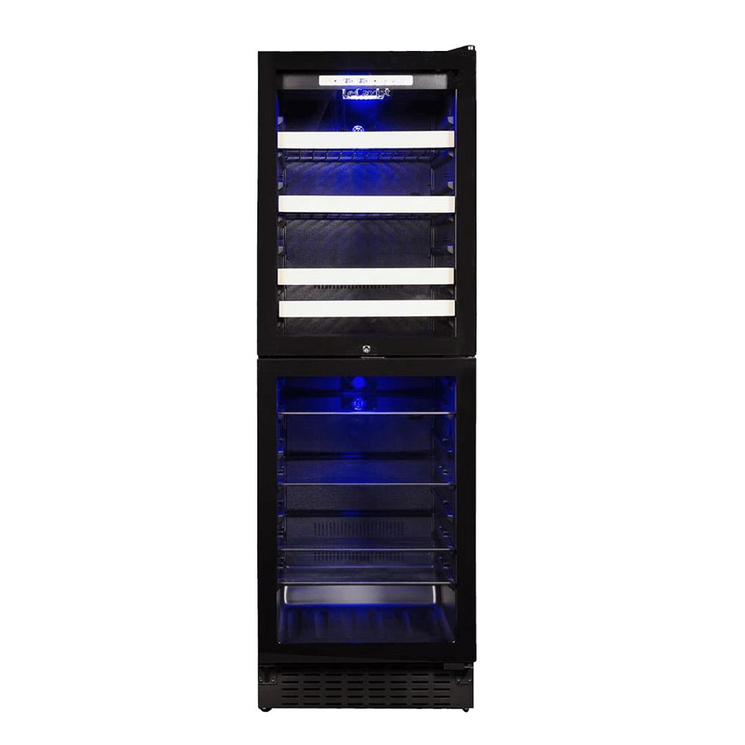 LECAVIST Beverage Centre - 220 Bottle - Dual Zone - Built-in - Black (LCS140VN2Z2D) PRE-ORDER - Built-In - LeCavist Wine Cabinets