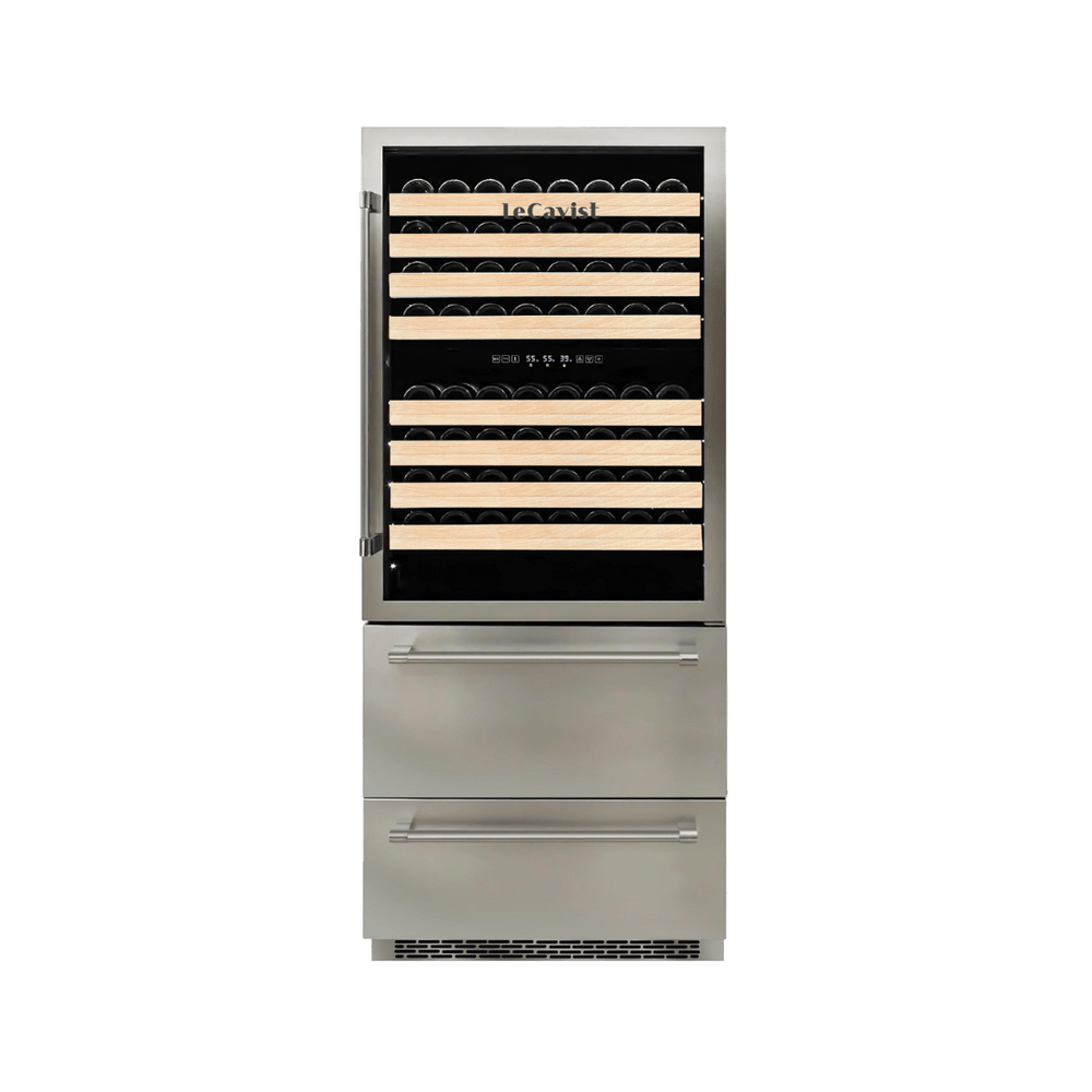 PRODUCT: LECAVIST Beverage Centre - 600L - Triple Zone - Stainless Steel (LCS600VX2DP) - Built-In - LeCavist Wine Cabinets