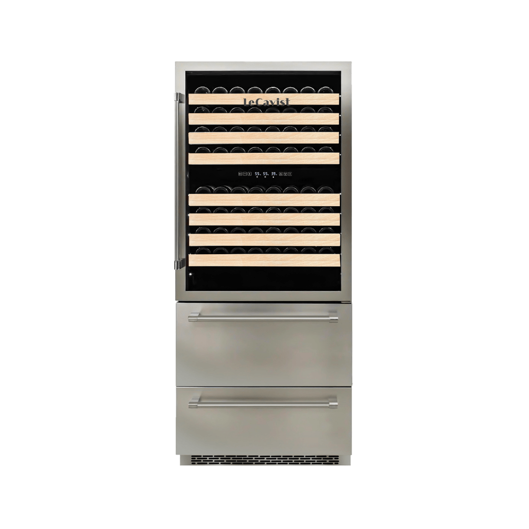 PRODUCT: LECAVIST Beverage Centre - 600L - Triple Zone - Stainless Steel (LCS600VX2DP) - Built-In - LeCavist Wine Cabinets