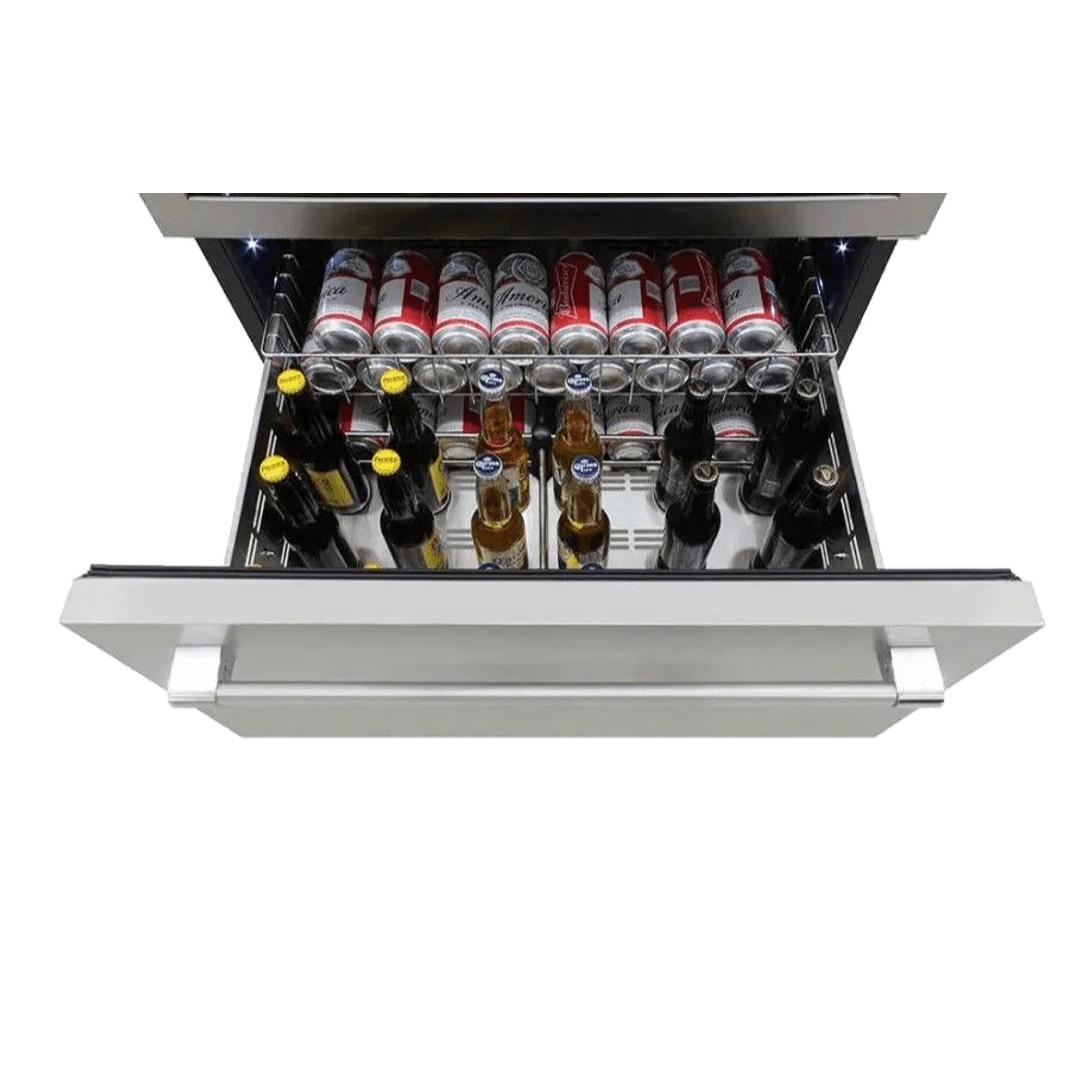 INSIDE: LECAVIST Beverage Centre - 600L - Triple Zone - Stainless Steel (LCS600VX2DP) - Built-In - LeCavist Wine Cabinets