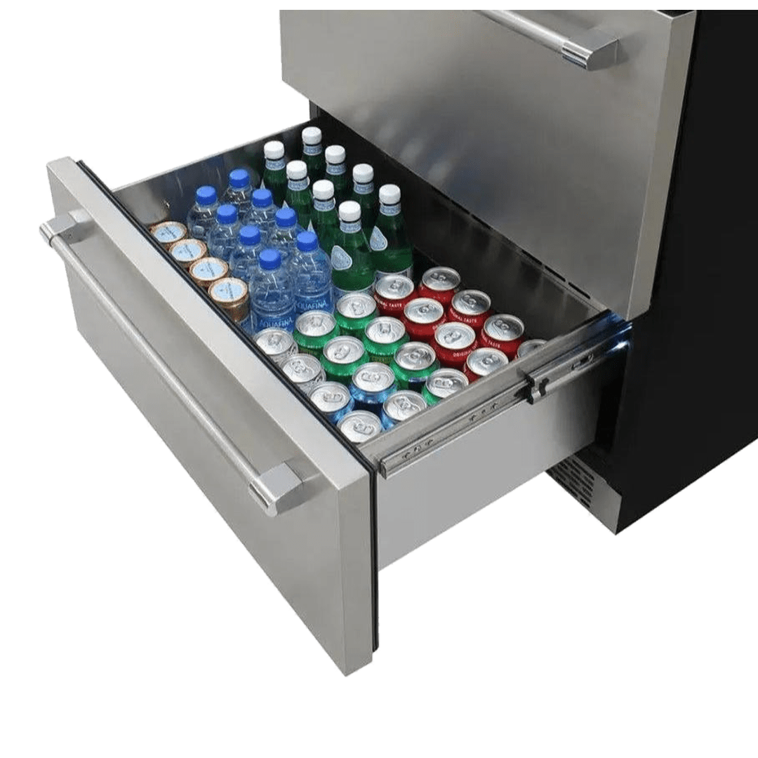 INSIDE: LECAVIST Beverage Centre - 600L - Triple Zone - Stainless Steel (LCS600VX2DP) - Built-In - LeCavist Wine Cabinets