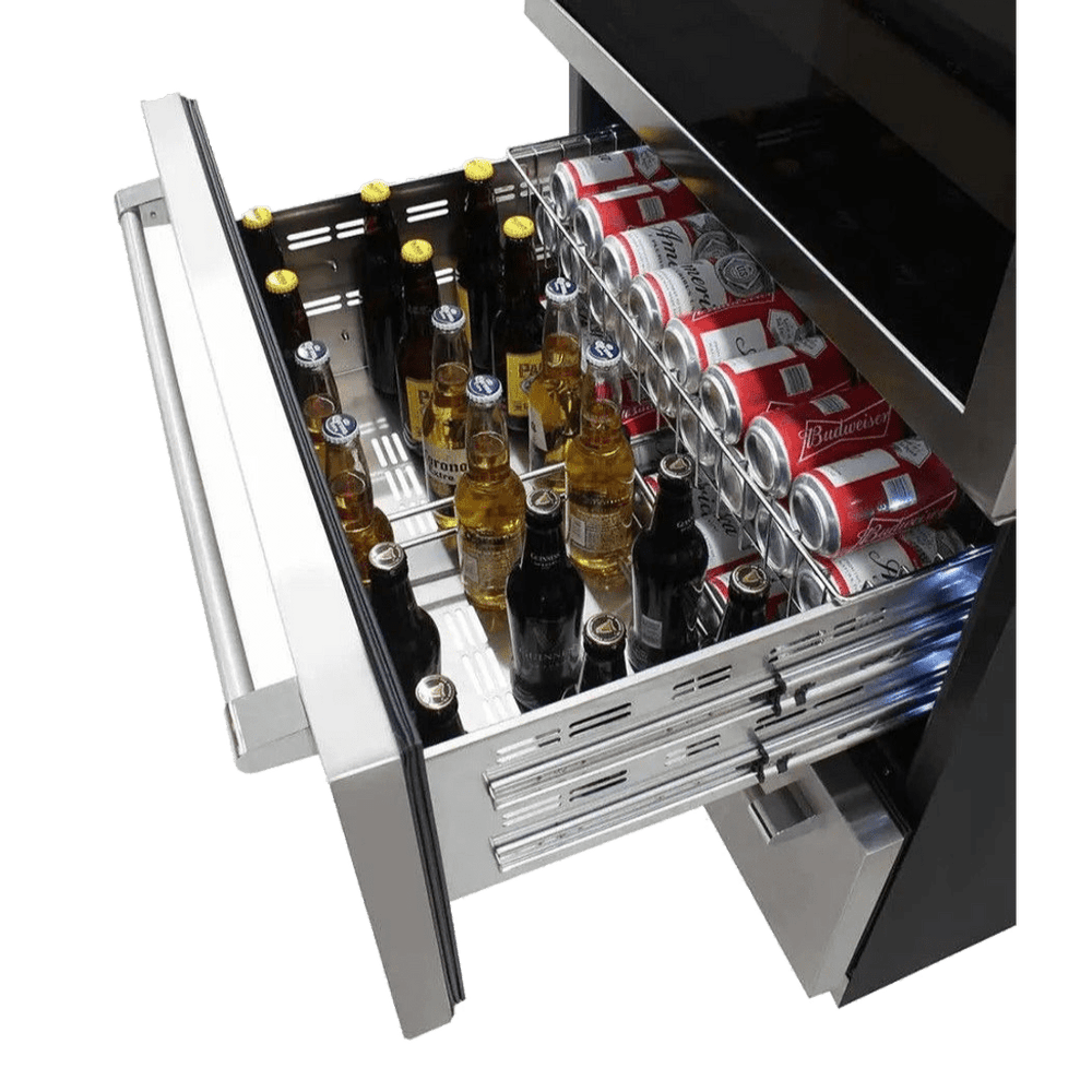 INSIDE: LECAVIST Beverage Centre - 600L - Triple Zone - Stainless Steel (LCS600VX2DP) - Built-In - LeCavist Wine Cabinets