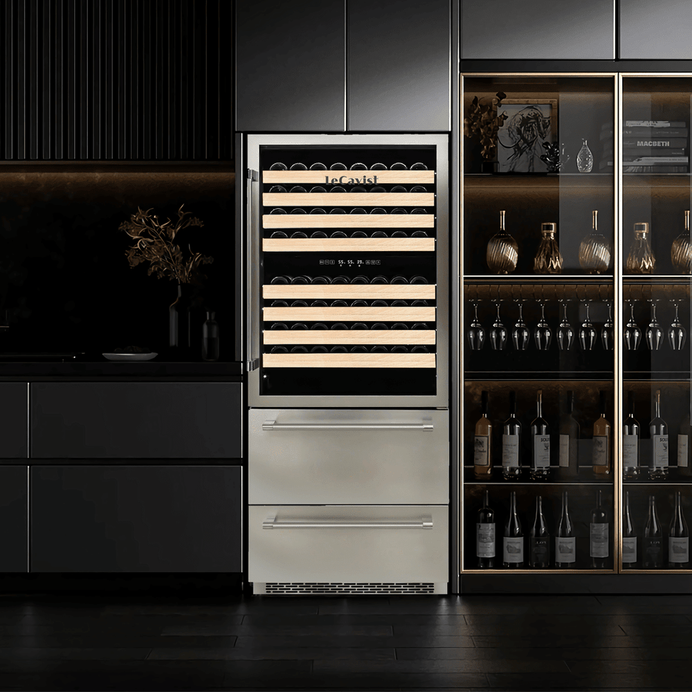 LIFESTYLE: LECAVIST Beverage Centre - 600L - Triple Zone - Stainless Steel (LCS600VX2DP) - Built-In - LeCavist Wine Cabinets