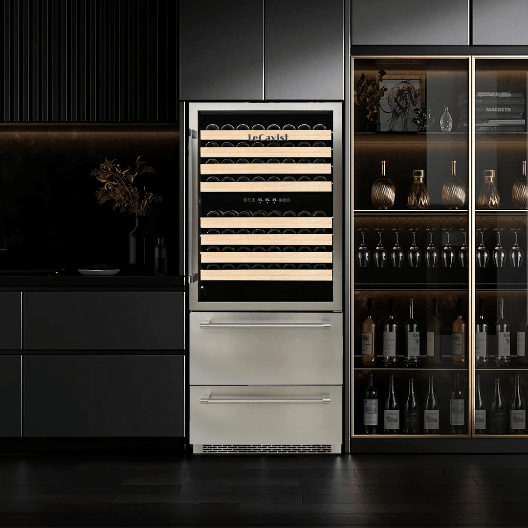 LIFESTYLE: LECAVIST Beverage Centre - 600L - Triple Zone - Stainless Steel (LCS600VX2DP) - Built-In - LeCavist Wine Cabinets