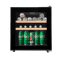 LECAVIST Beverage Fridge - 14 Bottle - Single Zone - Freestanding - Black (LEK14PV)