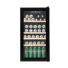 LECAVIST Beverage Fridge - 33 Bottle - Single Zone - Freestanding - Black (LEK33PV)