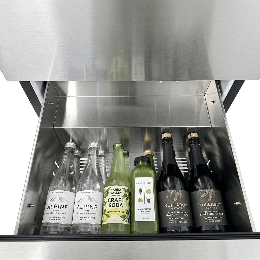 LECAVIST Outdoor Drawer Fridge - Stainless Steel (LCFDOD152X) - Outdoor - LeCavist Wine Cabinets