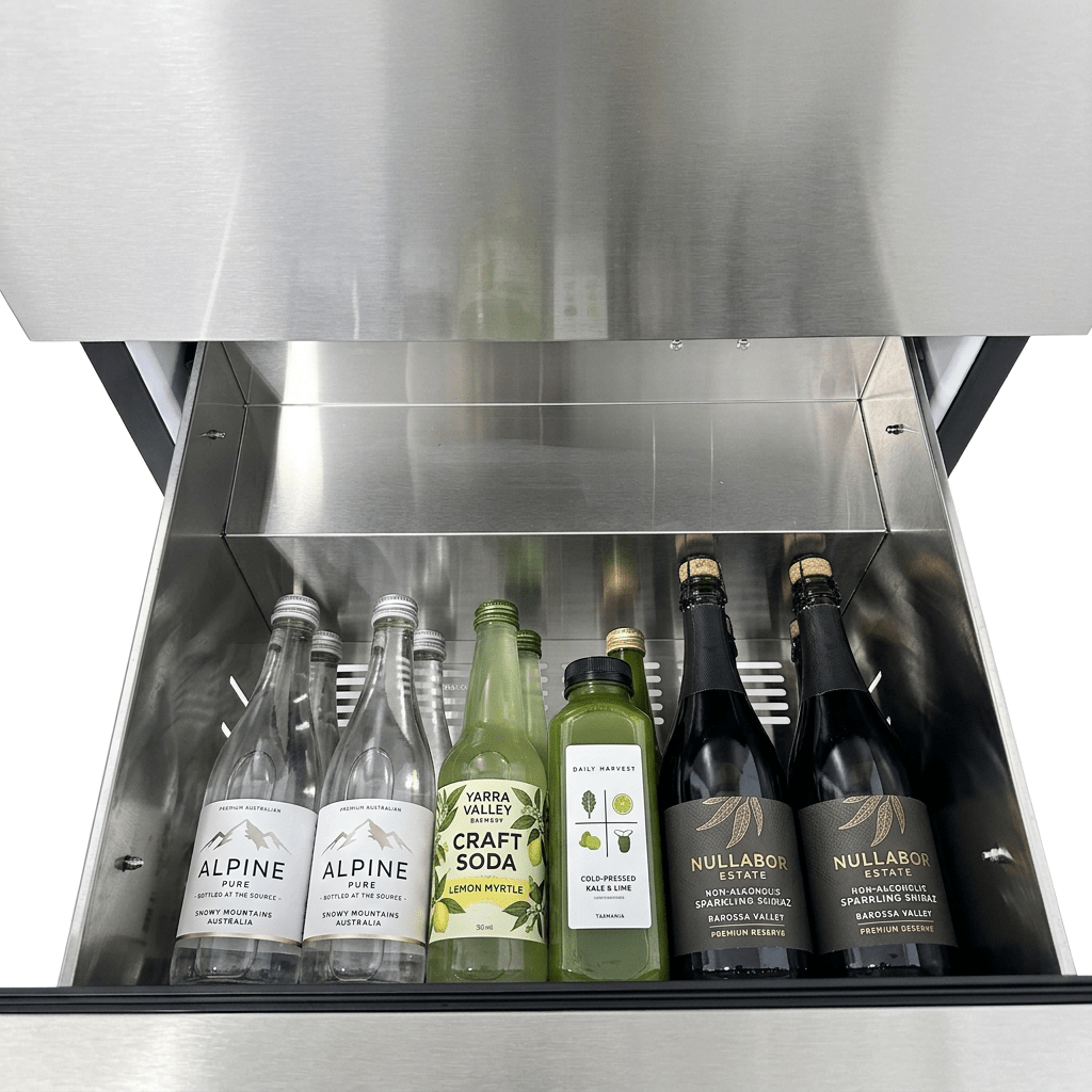 LECAVIST Outdoor Drawer Fridge - Stainless Steel (LCFDOD152X) - Outdoor - LeCavist Wine Cabinets