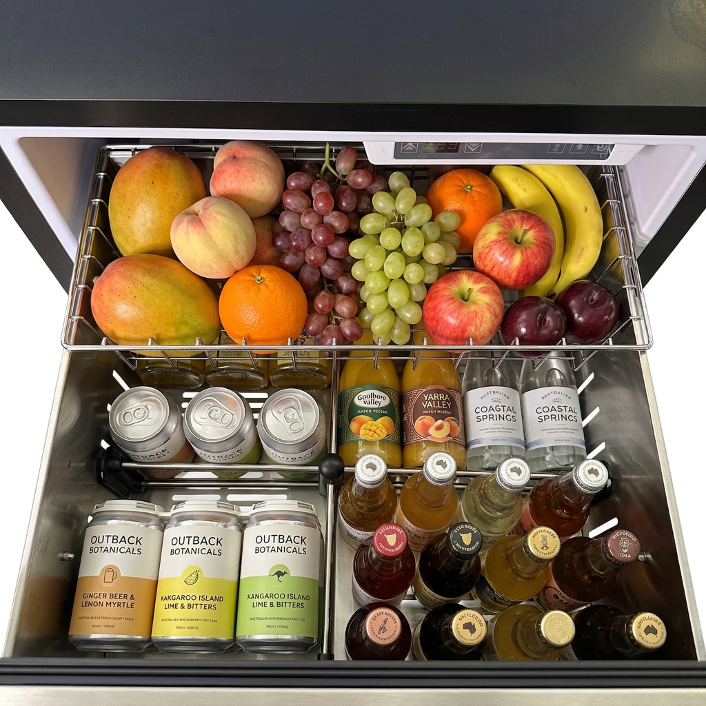 LECAVIST Outdoor Drawer Fridge - Stainless Steel (LCFDOD152X) - Outdoor - LeCavist Wine Cabinets
