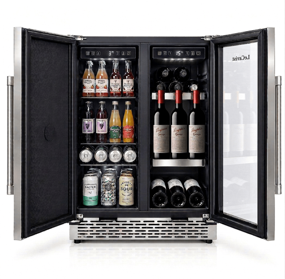 LECAVIST Outdoor Wine & Beverage Cabinet - 60cm - Dual Zone - Stainless Steel (LCSOD126VX2Z) - Outdoor - LeCavist Wine Cabinets