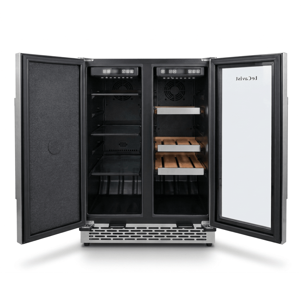 LECAVIST Outdoor Wine & Beverage Cabinet - 60cm - Dual Zone - Stainless Steel (LCSOD126VX2Z) - Outdoor - LeCavist Wine Cabinets