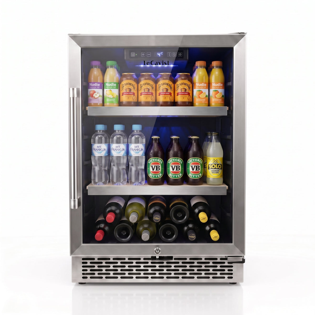 LECAVIST Outdoor Wine Cabinet - 60cm - Single Zone - Stainless Steel (LCSOD46VX) - Outdoor - LeCavist Wine Cabinets