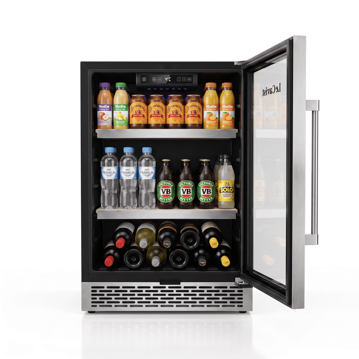 LECAVIST Outdoor Wine Cabinet - 60cm - Single Zone - Stainless Steel (LCSOD46VX) - Outdoor - LeCavist Wine Cabinets