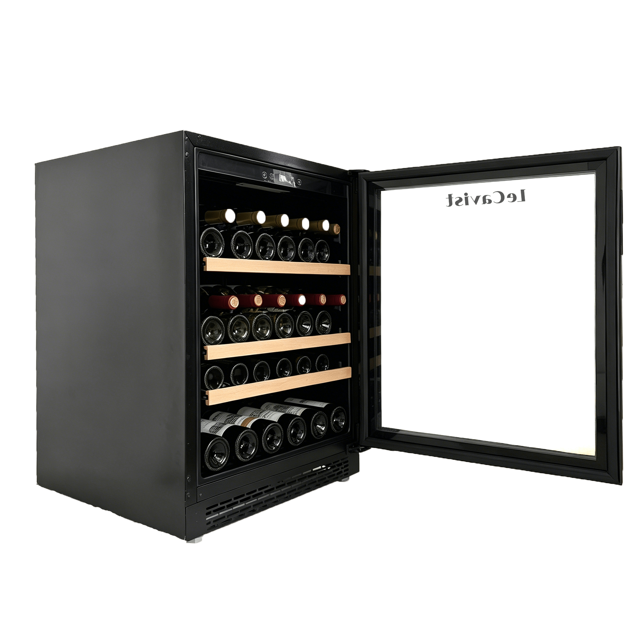 LECAVIST Wine and Beverage Cabinet - 140L - Black (LJ140BC) PRE - ORDER - Built - In - LeCavist Wine Cabinets