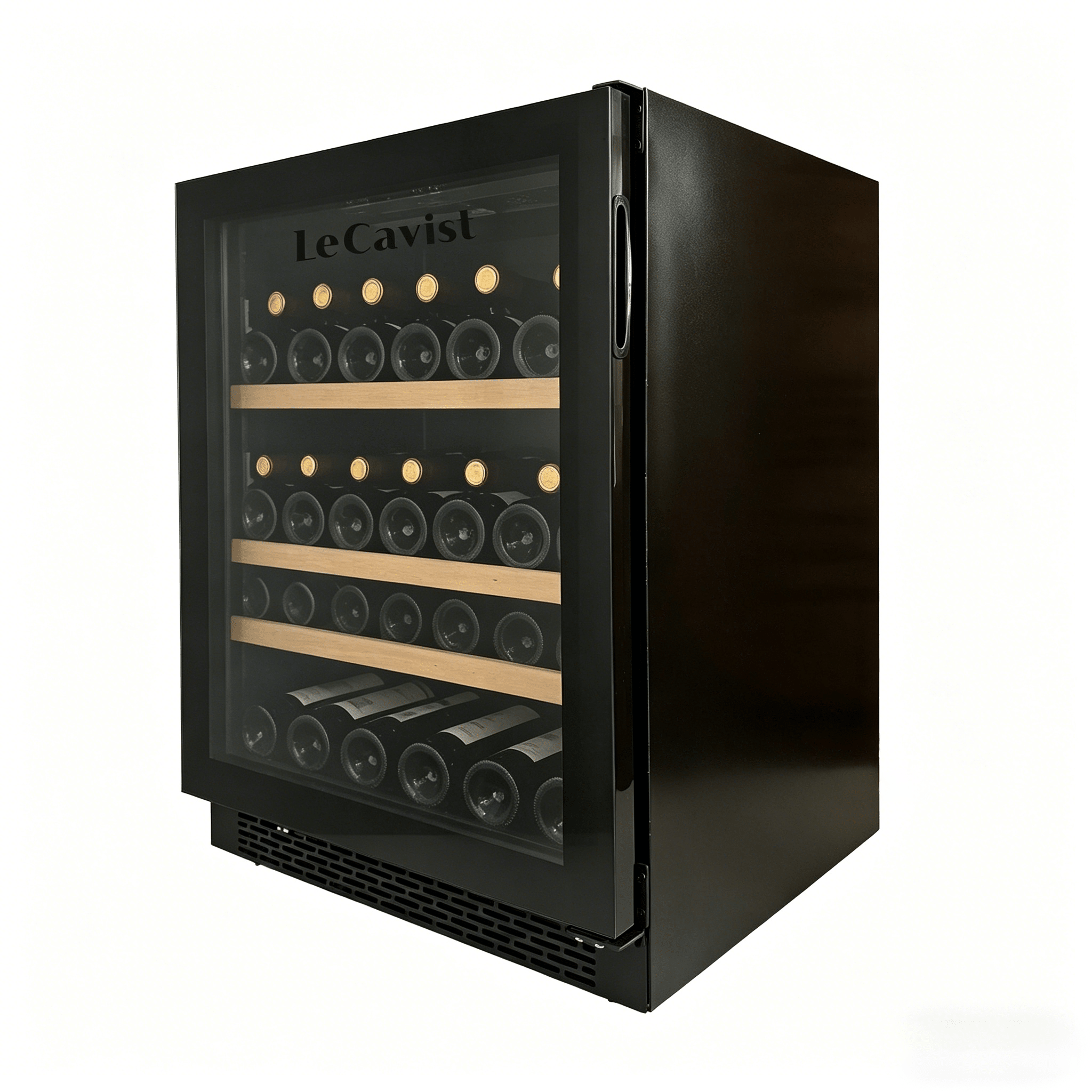 LECAVIST Wine and Beverage Cabinet - 140L - Black (LJ140BC) PRE - ORDER - Built - In - LeCavist Wine Cabinets